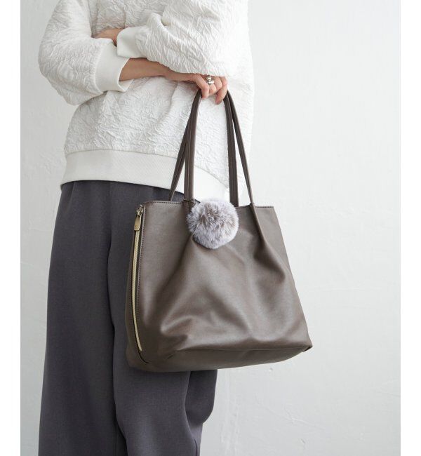 ikka「バイカラーサイドキリカエトート」|その他|Dkブラウン