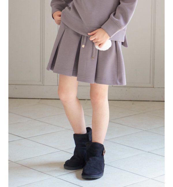 ikka kids「【親子おそろい】ダンボールポンポン付きキュロット（120~160cm）」|スカート|