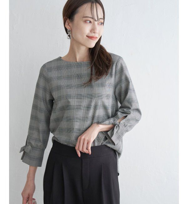 IKKA LOUNGE「袖リボンブラウス」|シャツ・ブラウス|