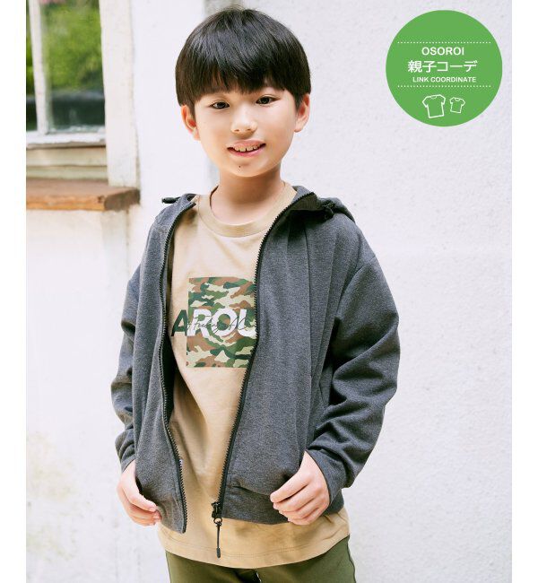 ikka kids「【親子おそろい】テックストレッチパーカー（120~160cm）」|Tシャツ・カットソー|チャコール
