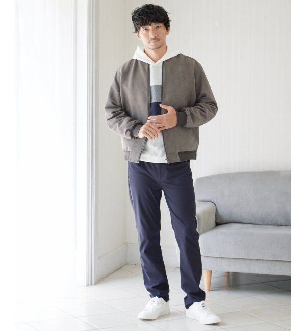 ikka「フェイクスウェードブルゾン」|ブルゾン・スタジャン|