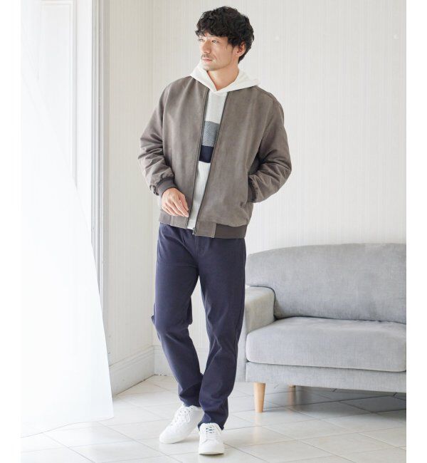 ikka「フェイクスウェードブルゾン」|ブルゾン・スタジャン|