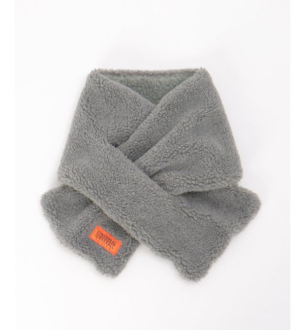 ikka「UNIVERSAL OVERALL ユニバーサルオーバーオール 差し込みボアマフラー」|マフラー|グレー