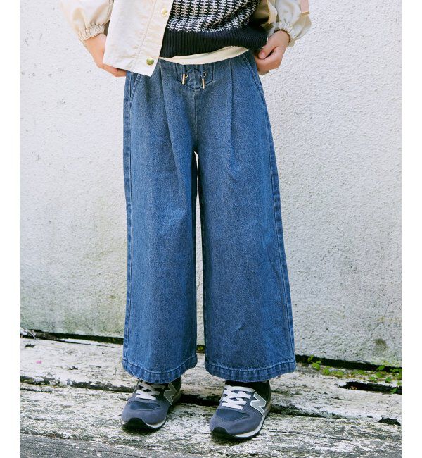 ikka kids「レースアップワイドパンツ（120~160cm）」|その他|