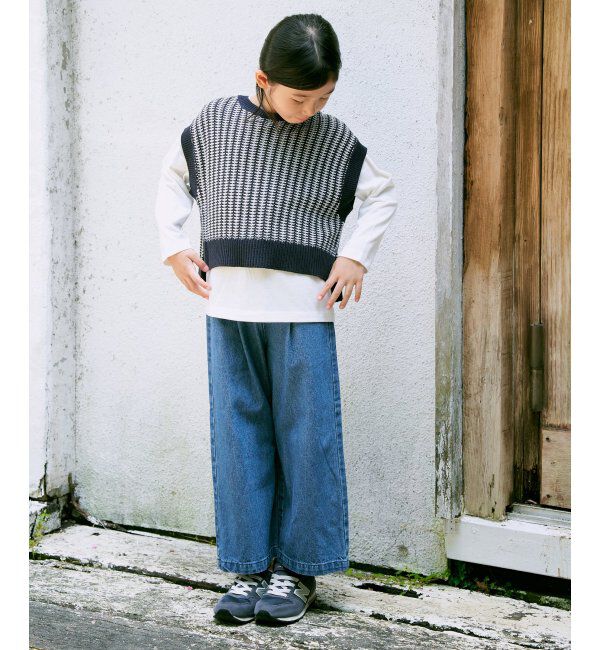 ikka kids「レースアップワイドパンツ（120~160cm）」|その他|