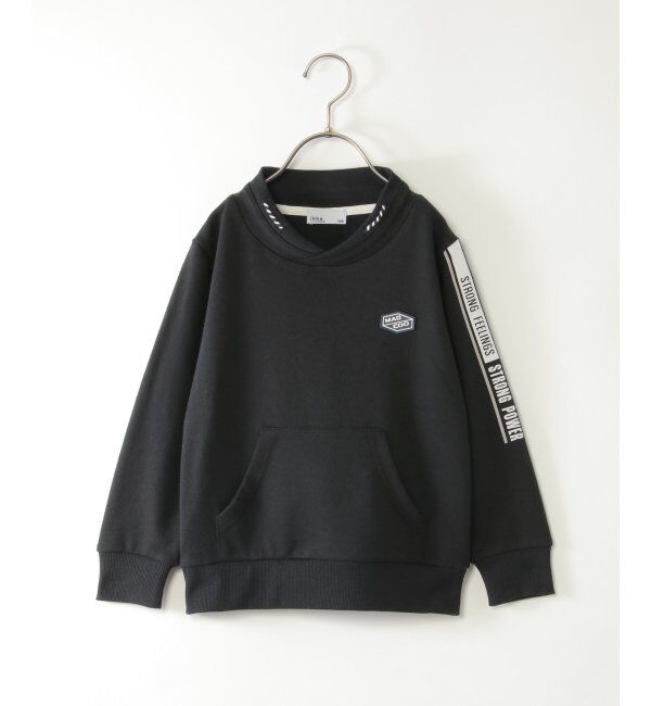 ikka kids「ミニハイネック袖ロゴトレーナー（120~160cm）」|Tシャツ・カットソー|