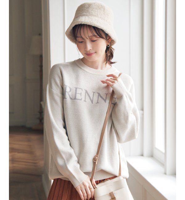 ikka「ジャガードロゴニットプルオーバー」|プルオーバー|オフホワイト