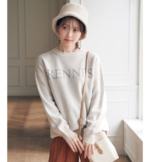 ikka「ジャガードロゴニットプルオーバー」|プルオーバー|