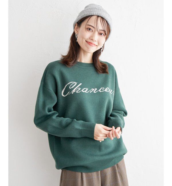 ikka「ジャガードロゴニットプルオーバー」|プルオーバー|