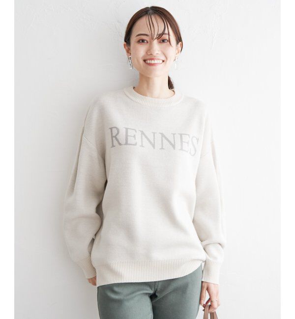 ikka「ジャガードロゴニットプルオーバー」|プルオーバー|