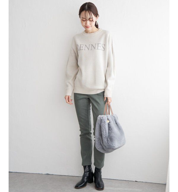 ikka「ジャガードロゴニットプルオーバー」|プルオーバー|