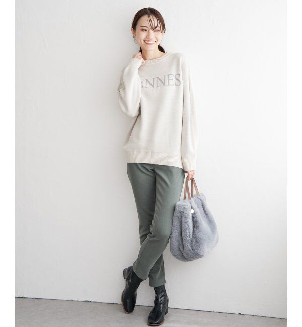 ikka「ジャガードロゴニットプルオーバー」|プルオーバー|