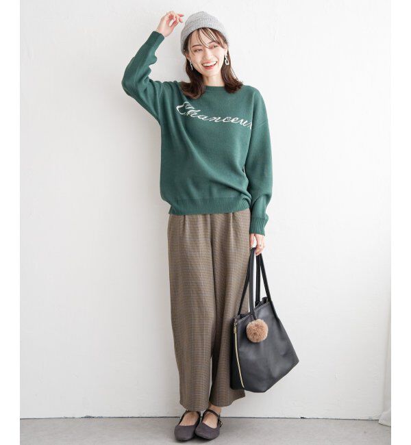 ikka「ジャガードロゴニットプルオーバー」|プルオーバー|