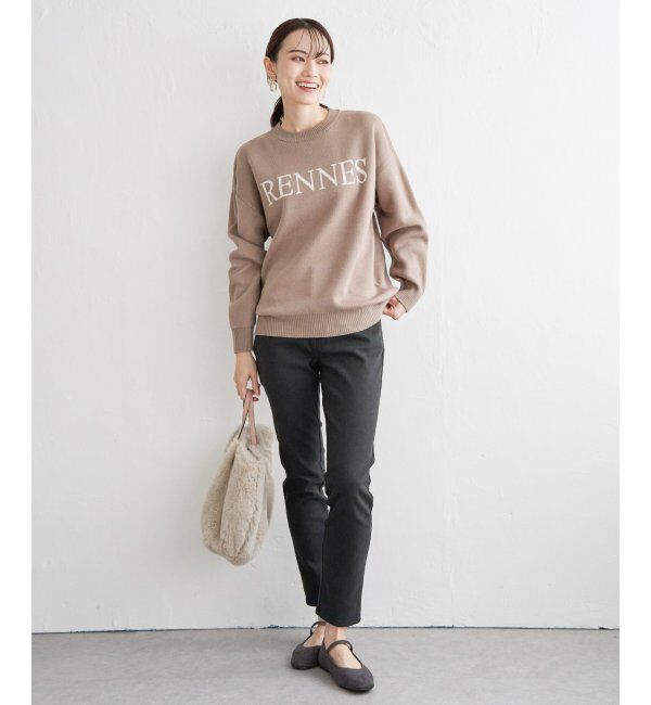 ikka「ジャガードロゴニットプルオーバー」|プルオーバー|