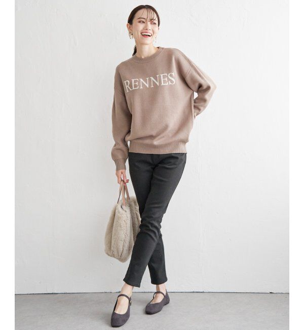 ikka「ジャガードロゴニットプルオーバー」|プルオーバー|