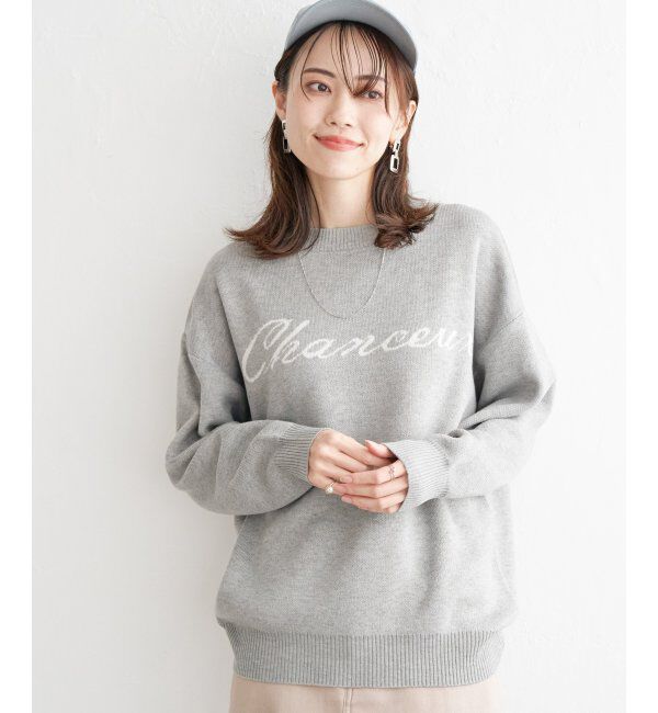 ikka「ジャガードロゴニットプルオーバー」|プルオーバー|