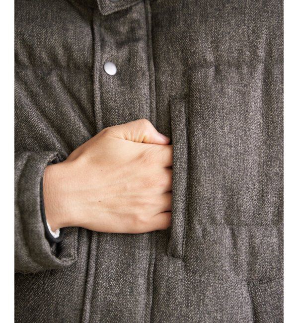 ikka「sorona(R)ツイードライクブルゾン」|ブルゾン・スタジャン|