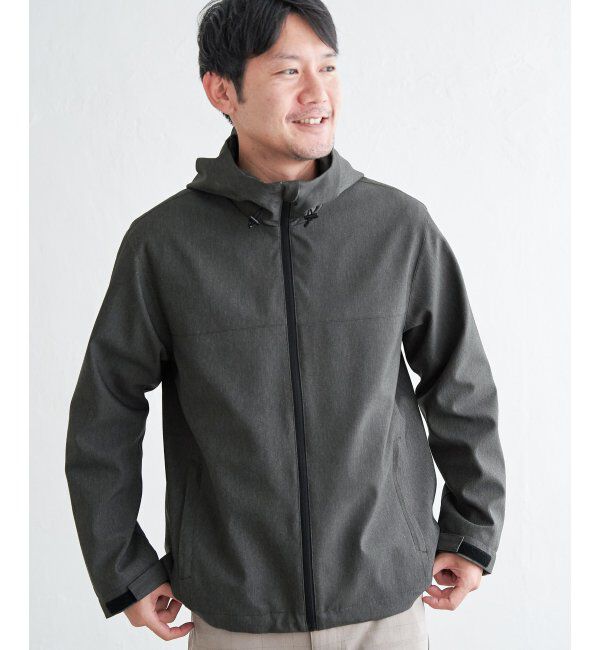 ikka「撥水メランジマウンテンパーカー」|その他|カーキ