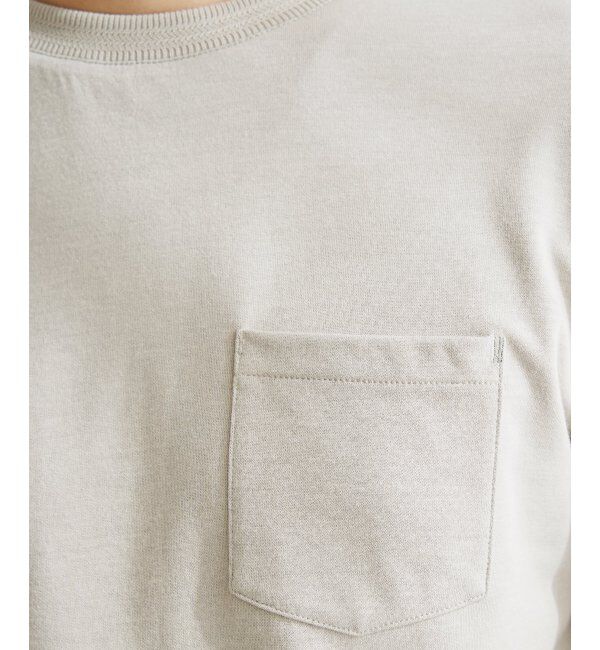 ikka「ライトダンボールWフェイスロンT」|Tシャツ・カットソー|