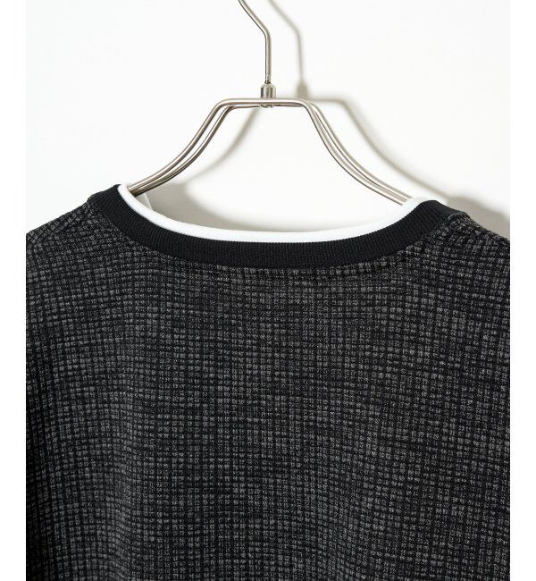 ikka「ビッグワッフルフェイクベストロンT」|Tシャツ・カットソー|