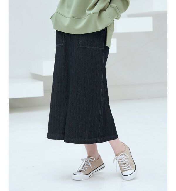 ikka「【雑誌InRed4月号掲載】GOKU楽タイトスカート」|スカート|ダークネイビー