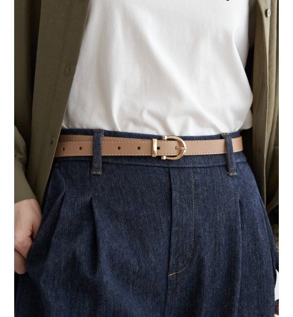 ikka「プレーンベルト18MM」|ダウンベスト・ベスト|