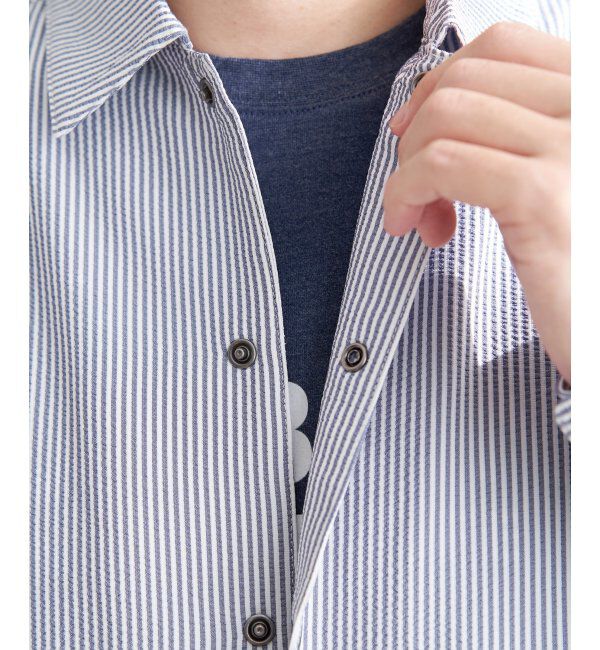 ikka「イージケアサッカースナップシャウター」|ブルゾン・スタジャン|