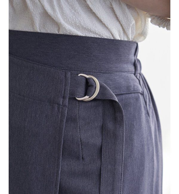 IKKA LOUNGE「リネンライクラップスカート」|スカート|