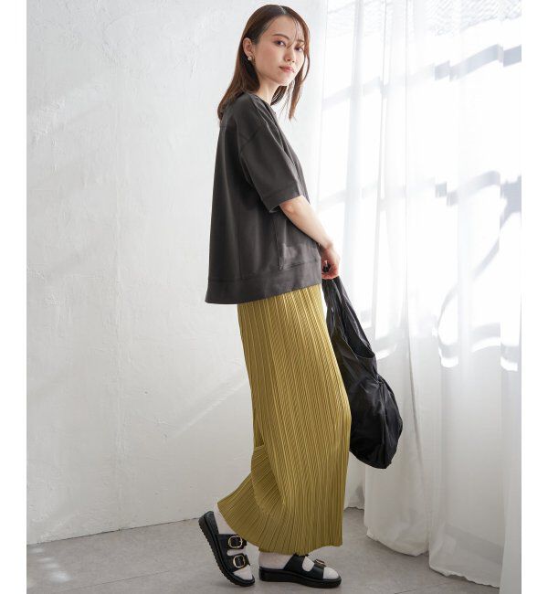 ikka「コットンUSAミニ裏毛半袖Tシャツ」|Tシャツ・カットソー|