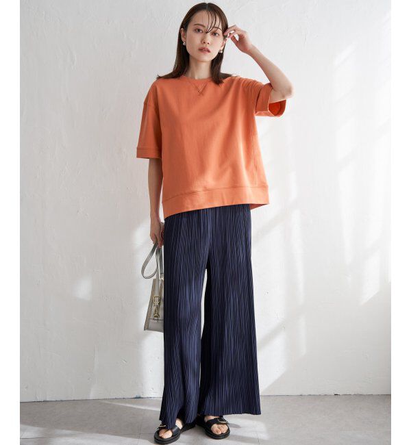 ikka「コットンUSAミニ裏毛半袖Tシャツ」|Tシャツ・カットソー|