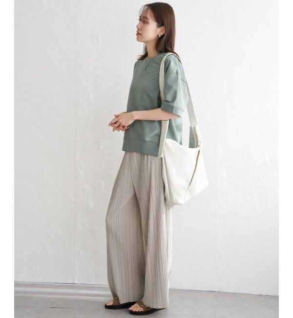 ikka「コットンUSAミニ裏毛半袖Tシャツ」|Tシャツ・カットソー|