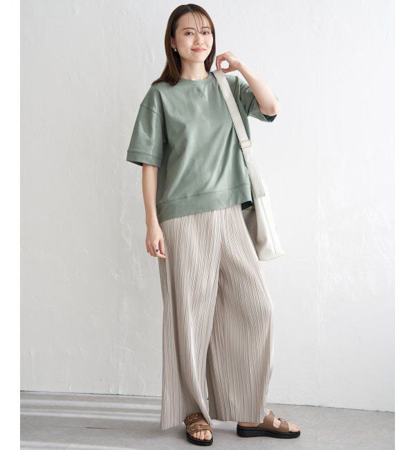 ikka「コットンUSAミニ裏毛半袖Tシャツ」|Tシャツ・カットソー|