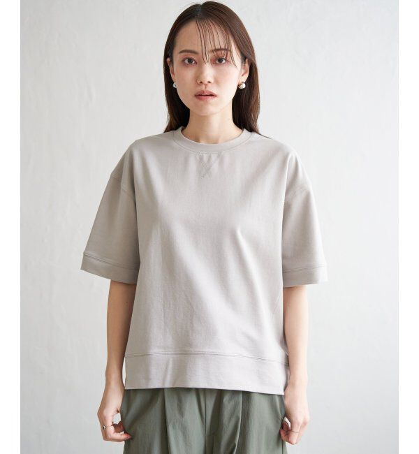 ikka「コットンUSAミニ裏毛半袖Tシャツ」|Tシャツ・カットソー|