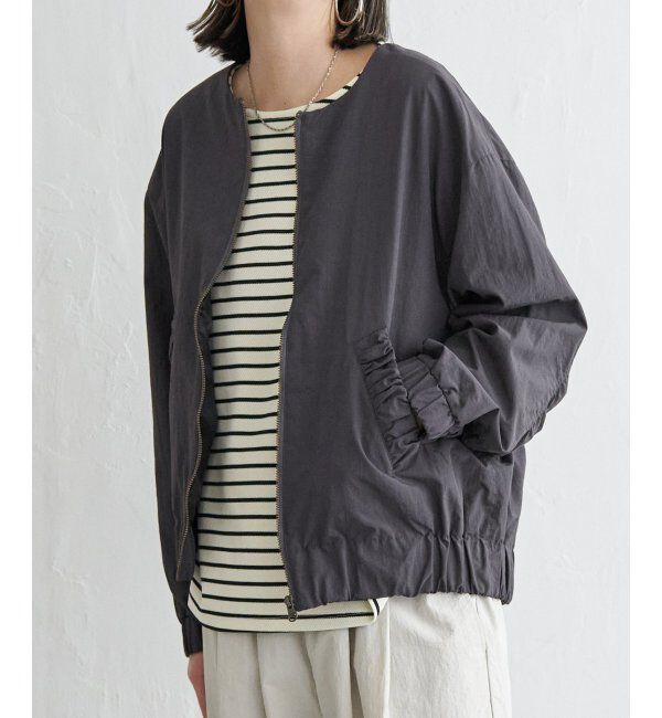 Lbc with Life「ナイロンシャーリングブルゾン」|ブルゾン・スタジャン|