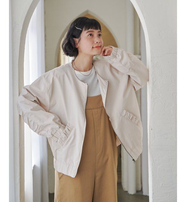 Lbc with Life「ナイロンシャーリングブルゾン」|ブルゾン・スタジャン|