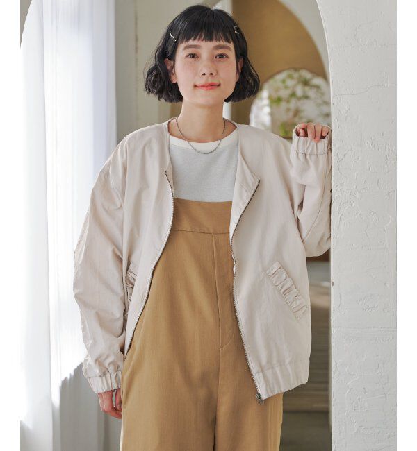 Lbc with Life「ナイロンシャーリングブルゾン」|ブルゾン・スタジャン|