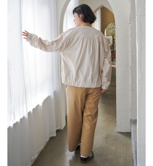 Lbc with Life「ナイロンシャーリングブルゾン」|ブルゾン・スタジャン|