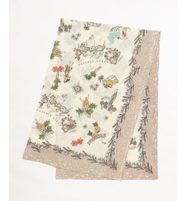 Lbc with Life「マルチクロス ハワイマップ」|クッション・クッションカバー|