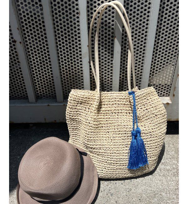 Lbc with Life「タッセルペーパートートバッグ」|その他|