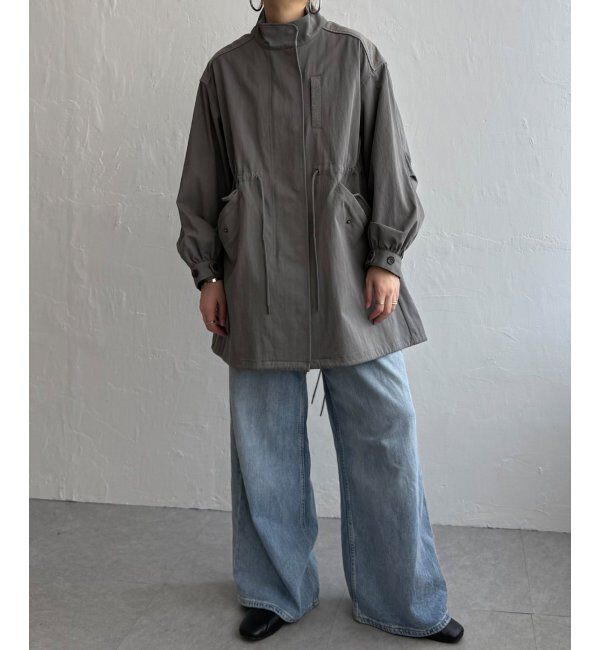 Lbc with Life「デニム切り替えモッズコート」|ブルゾン・スタジャン|