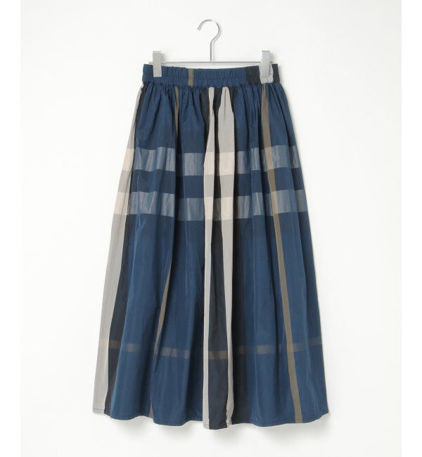 VENCE share style「タフタチェックギャザースカート」|スカート|ブルーケイ