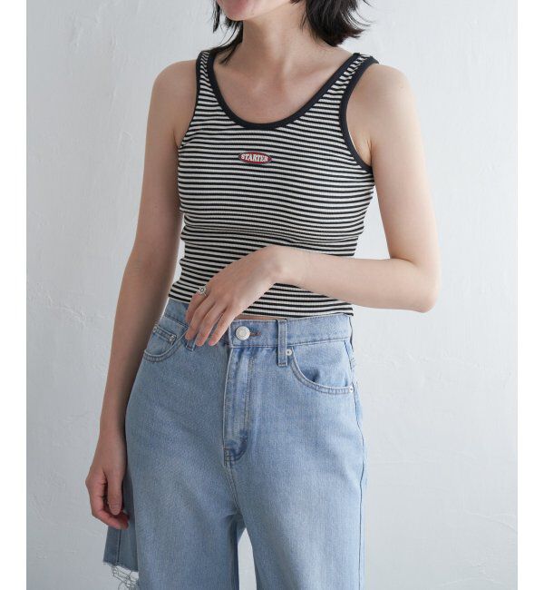 VENCE share style「STARTER BLACK LABEL スターターブラックレーベル ショートタンクトップ」|タンクトップ|