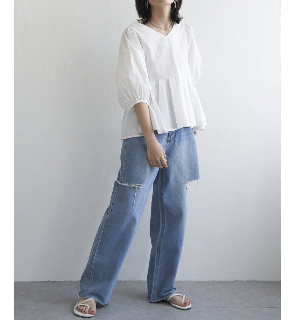 VENCE share style「ウエスト絞りブラウス」|シャツ・ブラウス|