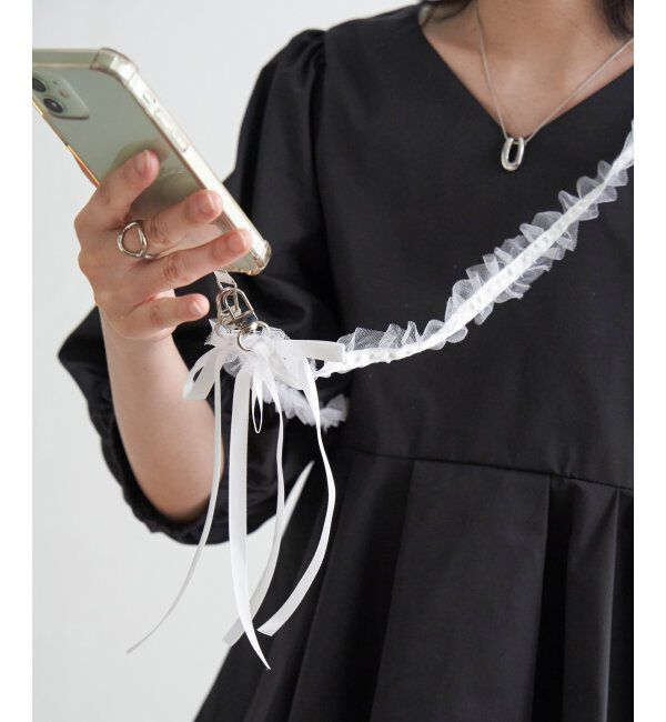 VENCE share style「フリルリボンストラップ」|ネックレス|