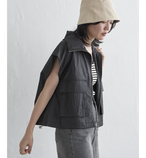 VENCE share style「パールタフタスタンドベスト」|その他|