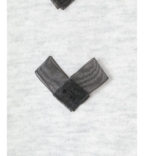 VENCE share style「オーガンジーハートTシャツ」|Tシャツ・カットソー|