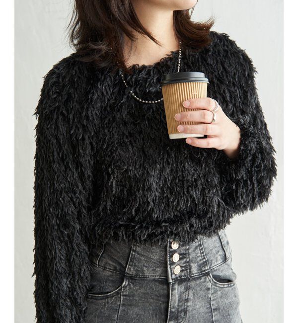 VENCE share style「カットフェザーショートプルオーバー」|その他|