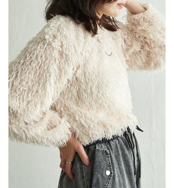 VENCE share style「カットフェザーショートプルオーバー」|その他|