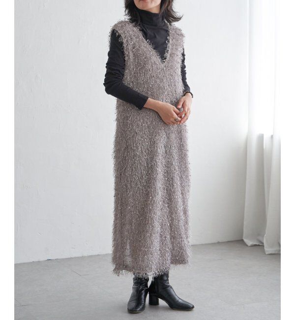 VENCE share style「リボンヤーン2wayジャンスカ」|ワンピース|