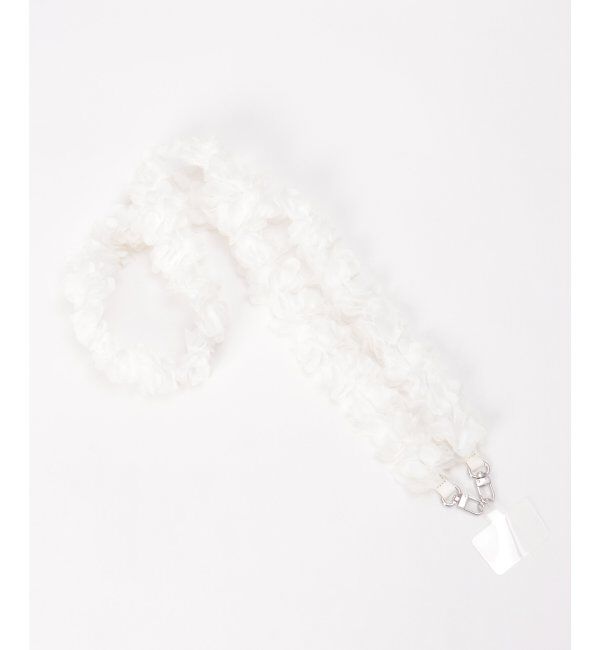 VENCE share style「フリルフラワーストラップ」|ネックレス|